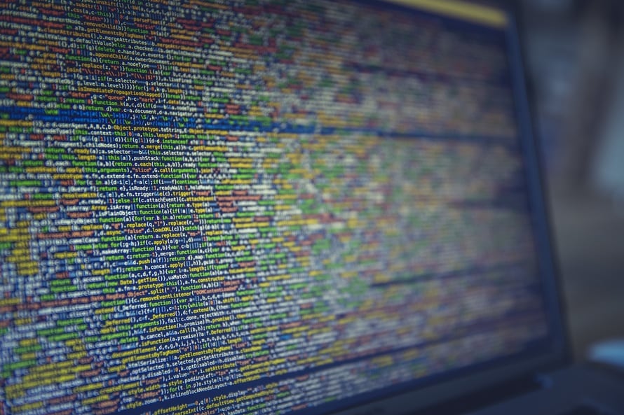 a computer screen with many words on it