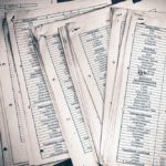 a pile of papers sitting on top of each other